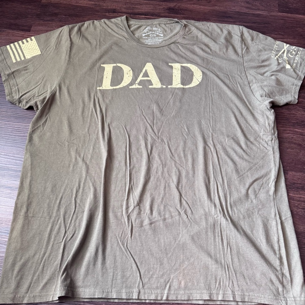 Grunt Style T Shirt Mens XXXXL DAD Patriot Military Tactical Veteran 4XL Fathers